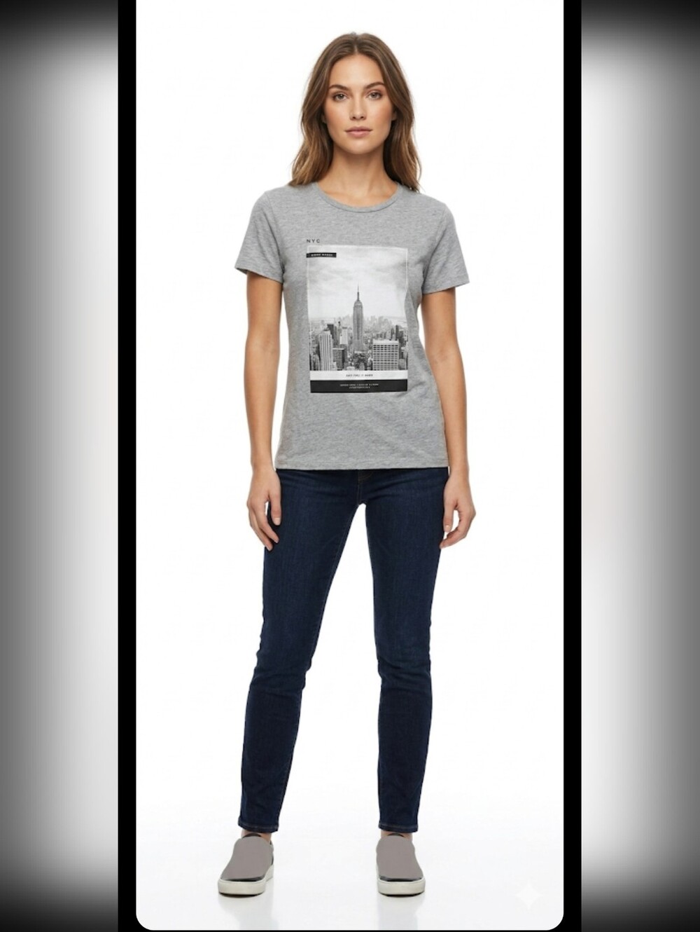H& M NYC Tee T Shirt S New York City Empire State Building #585